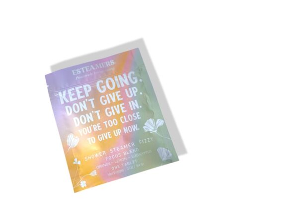 'Keep Going. Don't Give Up.' Shower Steamer - Image 4
