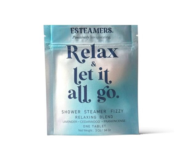 'Relax & Let It All Go.' Shower Steamer